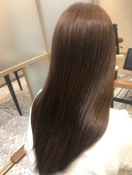 ジーナ 船橋(Zina) 髪質改善＊ロングレイヤーグレーベージュ＊美髪【Zina船橋】