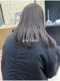 20代30代40代ブリーチなしグレージュ春カラーミディアムレイヤー