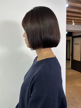 サクラ 岐阜(SAKURA) 美髪矯正で切りっぱなしボブ　髪質改善　岐阜