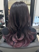 アクアオモテサンドウ(ACQUA omotesando)&nbsp;＊裾カラーパープル！グラデーションカラーラベンダーパープル