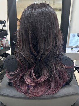 アクアオモテサンドウ(ACQUA omotesando) ＊裾カラーパープル！グラデーションカラーラベンダーパープル