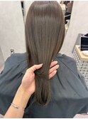 髪質改善　オリーブベージュ　艶髪　ストレート　美髪　縮毛矯正