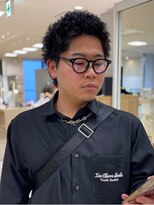 スパイキーショートツイストスパイラル無造作銀座メンズパーマ