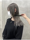 人気のグレージュロング