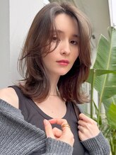 トルネード(TORNADO)&nbsp;外国人風レイヤーロブカーテンバング　n7.6.21