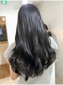 桑名ロングレイヤーカットハッシュカット透明感カラー重めロング
