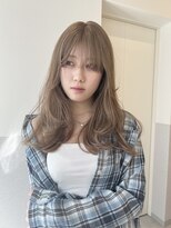 ヒュー 広島(HEW)&nbsp;20代30代ハイトーンダブルカラーグレージュヘア