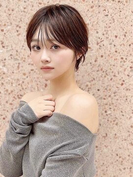 アイドットプラス 表参道(i.+omotesando) 【i.】前髪あり簡単スタイリング耳かけ王道マッシュショートボブ