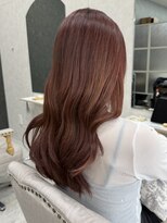 ロエン 西岡崎店(ROEN)&nbsp;ピンクブラウン/ダブルカラー/ロング