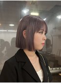 韓国風切りっぱなしボブ【表参道/渋谷/ボブ/縮毛矯正】