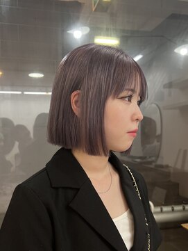メラク(Merak) 韓国風切りっぱなしボブ【表参道/渋谷/ボブ/縮毛矯正】