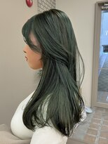 パークレーン アイス イヴェン(park lane ICI yeven)&nbsp;20代30代ブリーチなし冬オリーブカラーモスグリーン