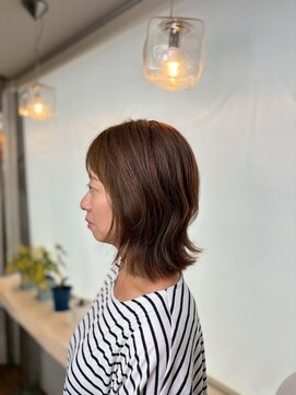 ヘアメイク フィリックス 板宿店(HAIR MAKE FELIX) ミディアム/くせ毛/外ハネ/ナチュラル/再現性が高いカット