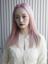 ソル バロール 表参道(SOL .valor)&nbsp;ハイトーンカラーミディアムレイヤーボブデザインカラー韓国ヘア