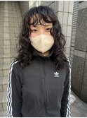 パーマ/顔周り/ハードパーマ/石川町/元町/ウルフ/ウルフパーマ