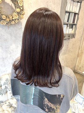 ディーヴァヘアーエズ(DIVA hair Eze) ピンクブラウン顔周りレイヤー/透明感/20代30代