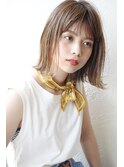【Un ami】《増永剛大》　　シースルーロブ、タイトな外ハネヘア
