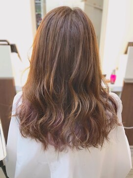 クレス 武蔵浦和店 【CLESC’寺岡志穂】ブリーチ無し！ほんのりピンクインナー♪