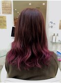 ワインレッドグラデーションカラー