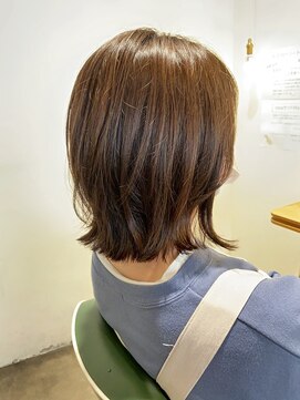 ヘアードレッシングショップ サロ(Hair Dressing Shop Salo) シンプルロブ×艶ブラウン#30代#40代#50代