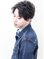 フジヤマ バーバー ショップ(FUJIYAMA BARBER SHOP)&nbsp;七三オールバックツイストパーマコンマヘア