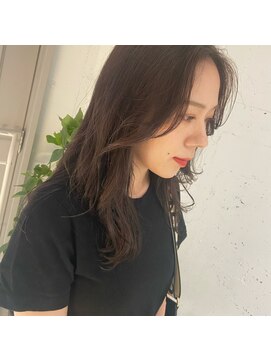 ラミ(L'ami) セミロング×モカベージュ