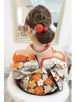 ヘアアンドメイクジップ恵比寿 (Hair＆Make ZIP)&nbsp;振袖　着付け　シニヨンヘアセット