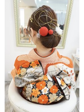 ヘアアンドメイクジップ恵比寿 (Hair＆Make ZIP) 振袖　着付け　シニヨンヘアセット