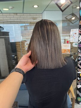 ラフ(LAFF) #黒髪#ボブルフ#ネビージュ#小顔#ワンレン