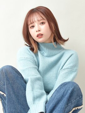 ラフィス ヘアー グランド 金山店(La fith hair grand) 【La fith】ふわっとくびれた外ハネボブ×大人ガーリー