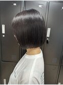 艶々ボブ×ダークブラウン