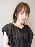 顔まわりレイヤー/切りっぱなし/ボブ/レイヤーカット