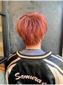 メンズショートウルフ
