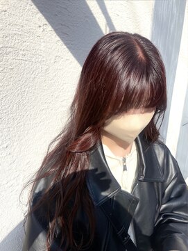 ジィップクリニカ(Zip clinica) ロングスタイル ボルドーカラー 担当近森