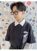 ハンサムショート×パーマ