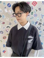ハンサムショート×パーマ