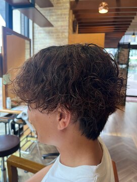 フレンズ 手稲店(friend's) men'sサーフスタイル波巻きスパイラルパーマツーブロック札幌