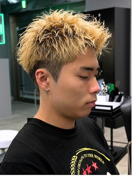 エルマーク(L-MARK) スパイキーショートザクザクショートアップバングツーブロック