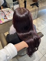 ヘアースタジオ エフ(Hair studio f) 茨木/ワインレッド/暖色/韓国カラー