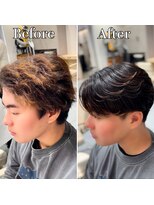 アッシュ 桜木町店(Ash)&nbsp;横浜”曲がる縮毛矯正ニュアンスメンズ縮毛矯正