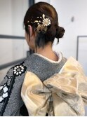 韓国風ヘア タイトカチモリヘア 20代 ダークブラウン ヘアセット