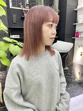 チュダック(ChuDuck) 韓国風《ピンクブラウン》ハイトーン/ケアブリーチ/ダブルカラー