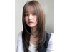 透明感カラー＋髪質改善3stepバイカルテTR　￥10,780→￥9,500