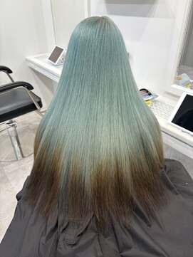 ヴィア(Via) 10代20代30代／ミントグリーン／髪質改善/ハイトーン