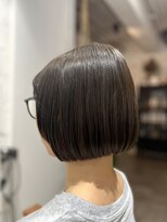 リビュー(re view)&nbsp;《MIRU》前下がりミニボブ/ブルージュカラー