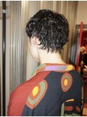 BURGメンズカットアップバングスパイキーショートスキンフェード