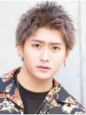 ベリショスパイキーショートべリーショートアップバングメンズ