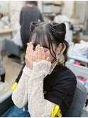 【ヘアセットサロンfirst】猫耳くらげヘア♪