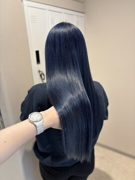 パプス ド コワフュール 川西能勢口店(Pap's de coiffeur) 色落ち最強ネイビーカラー＊