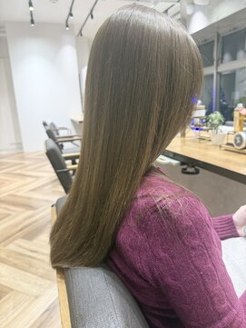 ミルクティベージュ/透明感/艶髪